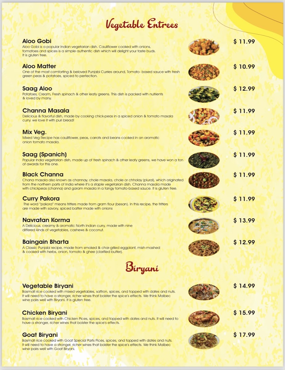 The Indian Plate Menu - Image 1
