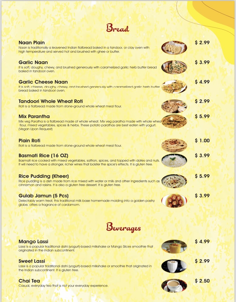 The Indian Plate Menu - Image 2